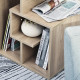 Side Table, 3 Tier End Table with Open Storage Shelves, Small Coffee Table Bedside Table for Living Room, Bedroom, Oak