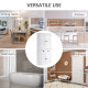 Freestanding Kitchen Cupboard, 184cm Tall Storage Cabinet with Doors and Shelves, Traditional Colonial 4-Door Kitchen Pantry Cup