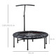 40&#039;&#039; Fitness Trampoline with Adjustable Handle, Rebounder Trampoline Mini Jumper for Indoor Exercise Workout, Support Up to 100k