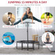 40&#039;&#039; Fitness Trampoline with Adjustable Handle, Rebounder Trampoline Mini Jumper for Indoor Exercise Workout, Support Up to 100k
