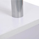 S Shape Bookcase, 5 Tiers Bookshelf, Modern Freestanding Storage Shelf for Home Office, Study, Living Room, 80 x 30 x 145cm, Whi