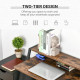 Writing Desk Computer Table Home Office PC Laptop Workstation Storage Shelf 84L x 45W cm Rustic Brown