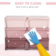 Kids Storage Unit, with Six Drawers - Pink