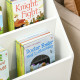 Kids Bookshelf, Toy Organiser, with Storage Drawer, Wheels - White