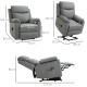 Faux Leather 70° Electric Riser Recliner Chair - Grey