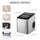 Ice Maker Machine, Counter Top Ice Cube Maker for Home, 9 Ice Cubes per 8 Minutes, 1.8L with Self Cleaning Function, Scoop and B