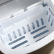 Ice Maker Machine Counter Top, 12Kg in 24 Hrs, 9 Cubes Ready in 6-12Mins, Portable Ice Cube Maker with Ice Scoop and Basket, Bla