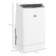 14000 BTU Mobile Air Conditioner, 35m², Smart Home WiFi, with Dehumidifier, Fan, 24H Timer, Window Kit, White