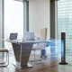 38&#039;&#039; Freestanding Tower Fan, 3 Speed 3 Mode, 12h Timer, 70 Degree Oscillation, LED Panel, 5M Remote Controller, Dark Grey