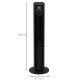Electric Tower Fan, with 3.5L Water Tank and Ice Pack - Black