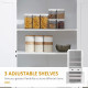 Freestanding Multi-Storage Kitchen Cabinet - White