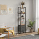 Four-Tier Industrial Display Shelf, with Bottom Drawers