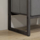 Four-Tier Industrial Display Shelf, with Bottom Drawers