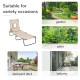 Outsunny Outdoor Foldable Sun Lounger, 4 Level Adjustable Backrest Reclining Sun Lounger Chair with Pillow and Reading Hole, Bei