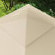 Outsunny 3 x 3(m) Pop Up Gazebo, Double-roof Garden Tent with Netting and Carry Bag, Party Event Shelter for Outdoor Patio, Crea