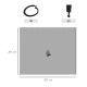 Outsunny Replacement Gazebo Curtains, 4-Panel Gazebo Side Panels Only, for 3 x 3 (M) Gazebos or Pergolas, Hooks/C-Rings Included
