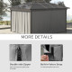 Outsunny Replacement Gazebo Curtains, 4-Panel Gazebo Side Panels Only, for 3 x 3 (M) Gazebos or Pergolas, Hooks/C-Rings Included