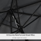 Outsunny 3x2m Garden Parasol Umbrella with Tilt and Crank, Outdoor Sun Shade Canopy with Aluminium Frame and Steel Ribs, Rectang