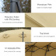Outsunny 4.5 m Patio Parasol, Large Double-Sided Rectangular Garden Umbrella with Crank Handle, 360° Cross Base for Bench, Outdo
