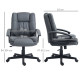Office Chair, Computer Desk Chair, Mid Back Executive Chair with Adjustable Height and Swivel Rolling Wheels for Home Study, Dar