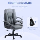 Office Chair, Computer Desk Chair, Mid Back Executive Chair with Adjustable Height and Swivel Rolling Wheels for Home Study, Dar
