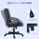 Office Chair, Computer Desk Chair, Mid Back Executive Chair with Adjustable Height and Swivel Rolling Wheels for Home Study, Dar