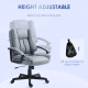 Office Chair, Computer Desk Chair, Mid Back Executive Chair with Adjustable Height and Swivel Rolling Wheels for Home Study, Lig