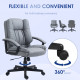 Office Chair, Computer Desk Chair, Mid Back Executive Chair with Adjustable Height and Swivel Rolling Wheels for Home Study, Lig