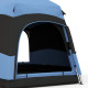 Outsunny Double Layer Dome Tent with Rainfly and Welded Floor, 4 Man Hexagon Pop Up Tent, Portable Camping Shelter with Hang Hoo