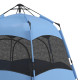 Outsunny Double Layer Dome Tent with Rainfly and Welded Floor, 4 Man Hexagon Pop Up Tent, Portable Camping Shelter with Hang Hoo