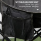 Outsunny Camping Chair, Lightweight Folding Chair with Carrying Bag and Storage Pocket, Perfect for Festivals, Fishing, Beach an
