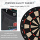 Electronic Hanging Dartboard LED Digital Score Set 27 Games and 202 Variations with 12 Soft Tip Darts