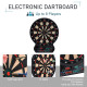 Electronic Hanging Dartboard LED Digital Score Set 27 Games and 202 Variations with 12 Soft Tip Darts