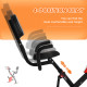 2-in-1 Folding Exercise Bike with 8-Level Magnetic Resistance, Arm Resistance Band, Pulse Sensor, Red
