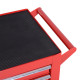 DURHAND 7-Drawer Rolling Tool Chest on Wheels, Lockable Tool Cabinet with Side Handle, Metal Tool Box Trolley for Garage, Worksh