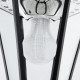Outsunny 1.9M Garden Lamp Post Light, IP44 Outdoor LED Solar Powered Lantern Lamp with Decorative Bulb, Aluminium Frame for Pati