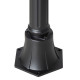 Outsunny 1.9M Garden Lamp Post Light, IP44 Outdoor LED Solar Powered Lantern Lamp with Decorative Bulb, Aluminium Frame for Pati