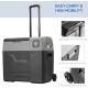 Car Refrigerator, Portable 12/24V 50 Litre Compressor Fridge Freezer, Electric Cooler Box for Camping, Travel, Picnic, Down to -