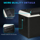 Outsunny 40L Car Refrigerator, Portable Compressor Car Fridge Freezer, Electric Cooler Box with 12/24V DC and 110-240V AC for Ca