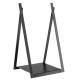 Firewood Log Rack with Solid Bottom Panel
