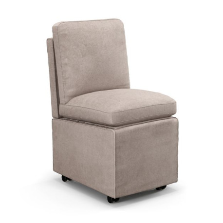 Modern Single Sofa Armless Accent Chair with Storage