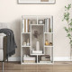 7-Cube Geometric Bookshelf Open Bookcase with Anti-Toppling Device