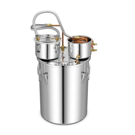 22/38L Stainless Steel Water Alcohol Distiller with Build-in Thermometer