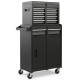 High Capacity Tool Storage Cabinet with Lockable Wheels