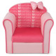 Upholstered Toddler Couch with Ultra Soft Velvet Cover and Spacious Backrest