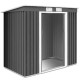 Outdoor Metal Garden Storage Shed with Sloping Roof
