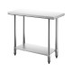 Kitchen Table with Height Adjustable Shelf and Adjustable Feet