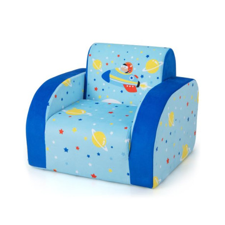 3-in-1 Convertible Kid's Sofa Lounger Bed with Padding and Armrests