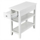 3-Tier End Table with Drawer