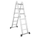 7-in-1 Folding Multi-Purpose Extension Aluminum Ladder